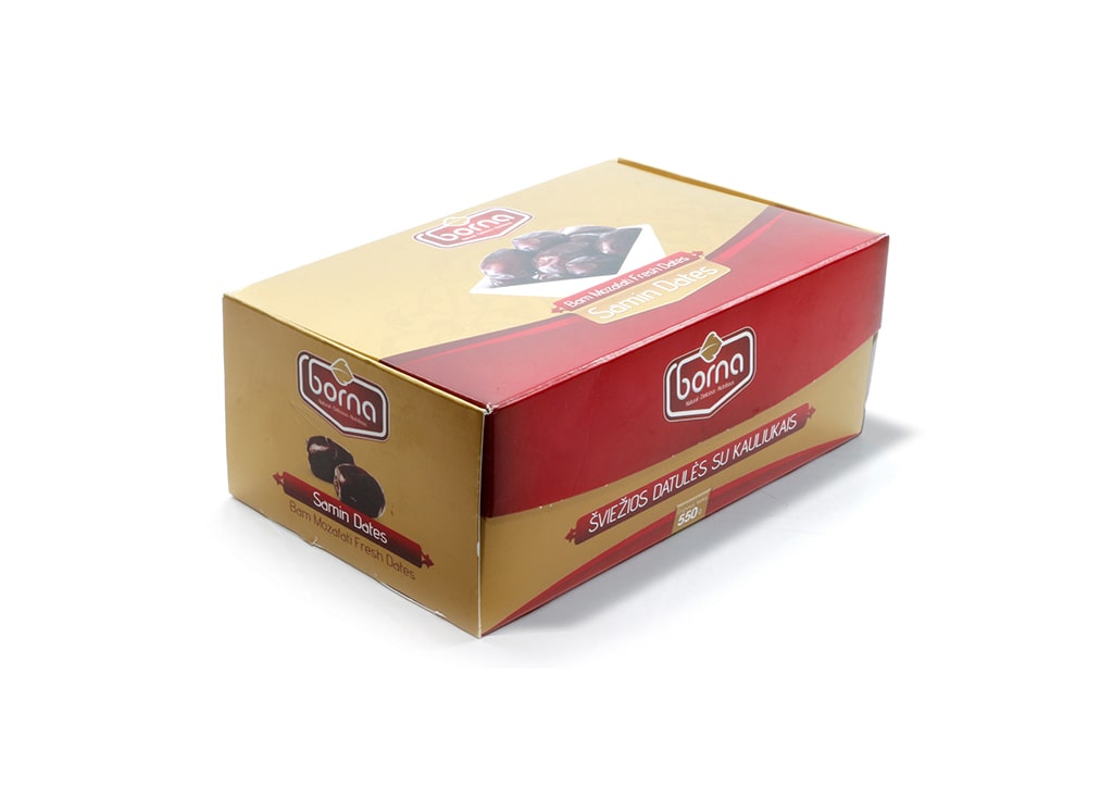 Šviežios Mazafati rūšies datulės su kauliukais "Borna", 550g.