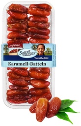 Nesaldintos, karamelinės datulės "SanLucar" be kauliukų. 200g.